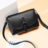 Zency Luxury Women Shoulder Bag Made Of Genuine Leather Daily Casual Crossbody Bags High Quality Small Flap Black Grey Handbag