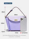 Zency Luxury Genuine Leather Tote Bag For Women Casual Elegant Commuters Bag Fashion Shoulder Crossbody Handbag Top Handle